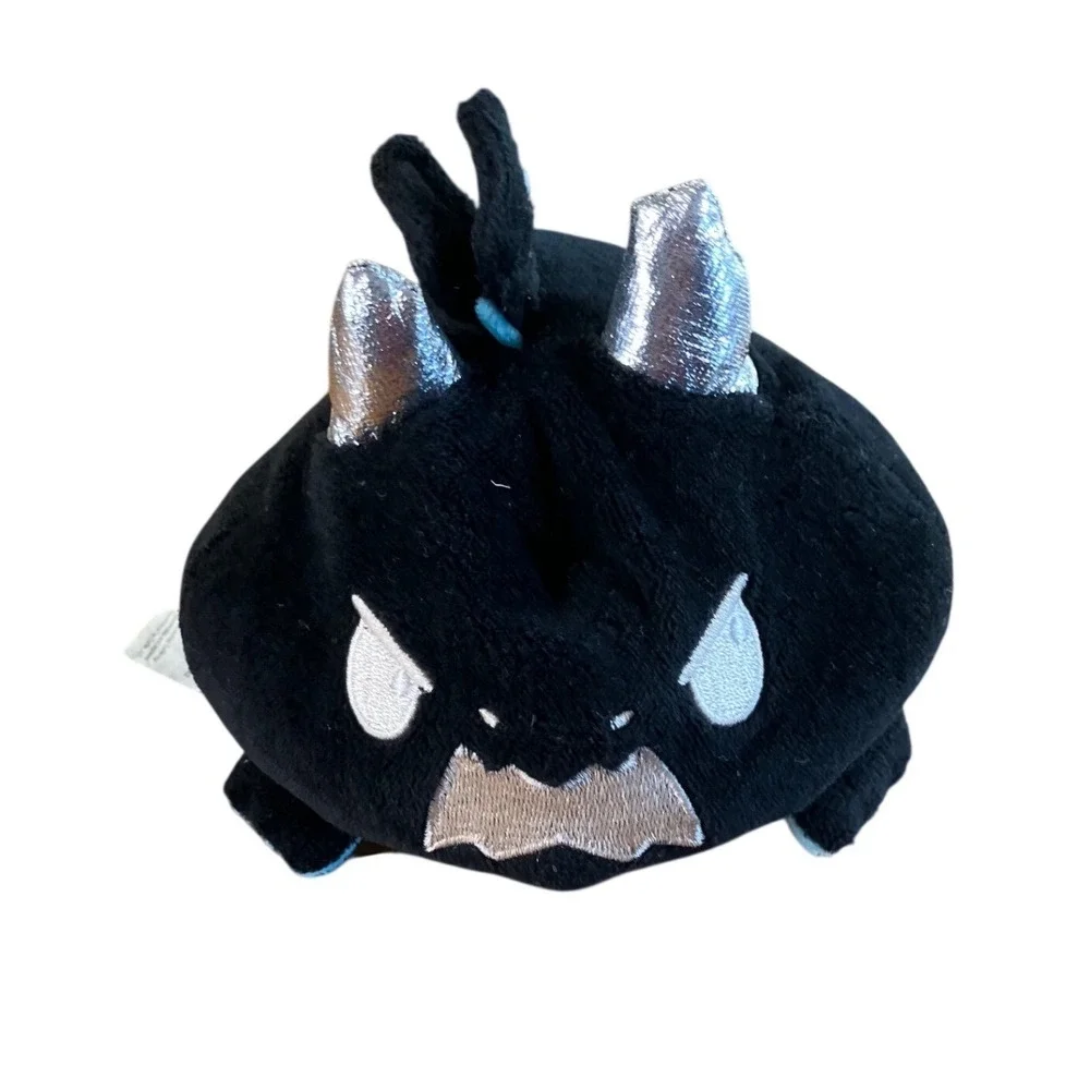 Scurdie Plush Monster Small Black Excellent Metallic Horns Blue Tail